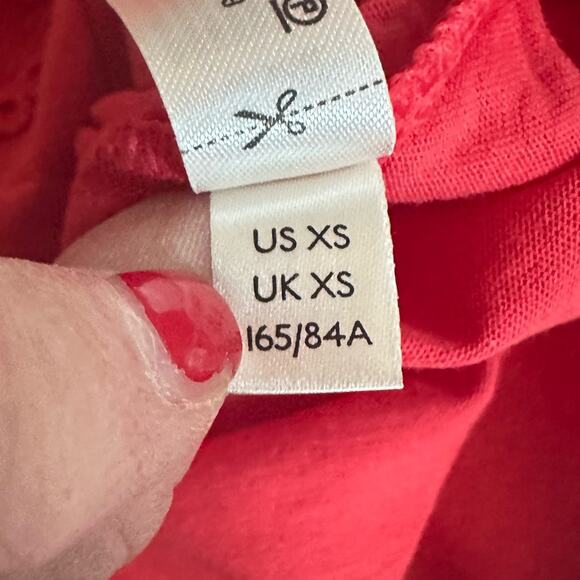 FREE PEOPLE Intimately FP Side of Sass Lace Trim XS Bodysuit Red Lady Bird NWT - Picture 12 of 14